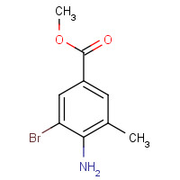 900019-52-5 methyl 4-amino-3-bromo-5-methylbenzoate chemical structure