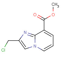 885276-65-3 methyl 2-(chloromethyl)imidazo[1,2-a]pyridine-8-carboxylate chemical structure