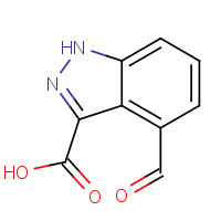 885519-90-4 4-formyl-1H-indazole-3-carboxylic acid chemical structure