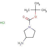 1188263-70-8 tert-butyl 3-aminopyrrolidine-1-carboxylate;hydrochloride chemical structure