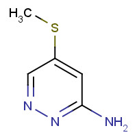 57036-82-5 5-methylsulfanylpyridazin-3-amine chemical structure