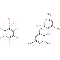 850629-65-1 bis(2,4,6-trimethylphenyl)azanium;2,3,4,5,6-pentafluorobenzenesulfonate chemical structure