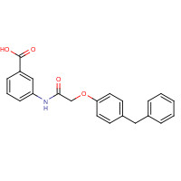 649774-14-1 3-[[2-(4-benzylphenoxy)acetyl]amino]benzoic acid chemical structure