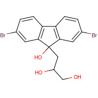 1616114-18-1 3-(2,7-dibromo-9-hydroxyfluoren-9-yl)propane-1,2-diol chemical structure