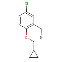 1103261-00-2 2-(bromomethyl)-4-chloro-1-(cyclopropylmethoxy)benzene chemical structure