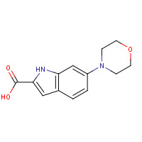 1158190-33-0 6-morpholin-4-yl-1H-indole-2-carboxylic acid chemical structure