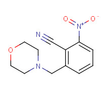 630409-67-5 2-(morpholin-4-ylmethyl)-6-nitrobenzonitrile chemical structure