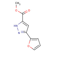 34042-72-3 methyl 3-(furan-2-yl)-1H-pyrazole-5-carboxylate chemical structure