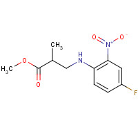 1407834-04-1 methyl 3-(4-fluoro-2-nitroanilino)-2-methylpropanoate chemical structure