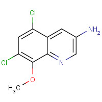 648897-26-1 5,7-dichloro-8-methoxyquinolin-3-amine chemical structure