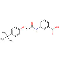 405921-06-4 3-[[2-(4-tert-butylphenoxy)acetyl]amino]benzoic acid chemical structure