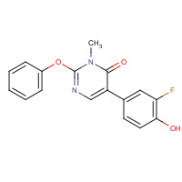 960299-22-3 5-(3-fluoro-4-hydroxyphenyl)-3-methyl-2-phenoxypyrimidin-4-one chemical structure