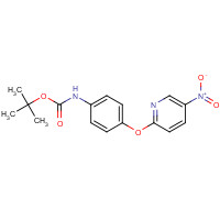 318967-85-0 tert-butyl N-[4-(5-nitropyridin-2-yl)oxyphenyl]carbamate chemical structure
