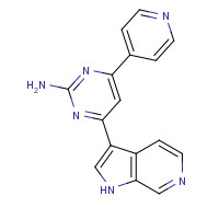 1373558-50-9 4-pyridin-4-yl-6-(1H-pyrrolo[2,3-c]pyridin-3-yl)pyrimidin-2-amine chemical structure