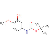 224450-48-0 tert-butyl N-(3-hydroxy-4-methoxyphenyl)carbamate chemical structure