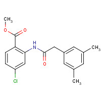 199942-82-0 methyl 4-chloro-2-[[2-(3,5-dimethylphenyl)acetyl]amino]benzoate chemical structure