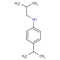 1040004-43-0 N-(2-methylpropyl)-4-propan-2-ylaniline chemical structure