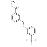 650617-47-3 methyl 3-[[3-(trifluoromethyl)phenyl]sulfanylmethyl]benzoate chemical structure