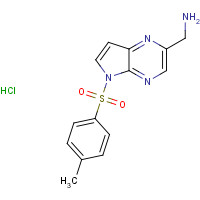 1201186-92-6 [5-(4-methylphenyl)sulfonylpyrrolo[2,3-b]pyrazin-2-yl]methanamine;hydrochloride chemical structure