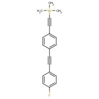 910467-79-7 2-[4-[2-(4-fluorophenyl)ethynyl]phenyl]ethynyl-trimethylsilane chemical structure