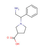 886364-11-0 1-(2-amino-1-phenylethyl)pyrrolidine-3-carboxylic acid chemical structure