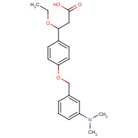 1202575-24-3 3-[4-[[3-(dimethylamino)phenyl]methoxy]phenyl]-3-ethoxypropanoic acid chemical structure