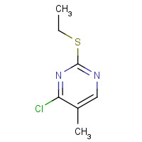 13480-96-1 4-chloro-2-ethylsulfanyl-5-methylpyrimidine chemical structure