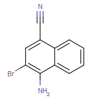 664364-38-9 4-amino-3-bromonaphthalene-1-carbonitrile chemical structure
