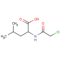7154-83-8 2-[(2-chloroacetyl)amino]-4-methylpentanoic acid chemical structure
