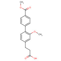 406233-39-4 3-[3-methoxy-4-(4-methoxycarbonylphenyl)phenyl]propanoic acid chemical structure
