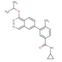 909188-16-5 N-cyclopropyl-4-methyl-3-(1-propan-2-yloxyphthalazin-6-yl)benzamide chemical structure