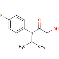 54041-17-7 N-(4-fluorophenyl)-2-hydroxy-N-propan-2-ylacetamide chemical structure