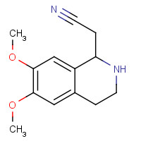 52244-06-1 2-(6,7-dimethoxy-1,2,3,4-tetrahydroisoquinolin-1-yl)acetonitrile chemical structure