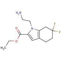 1433990-13-6 ethyl 1-(2-aminoethyl)-6,6-difluoro-5,7-dihydro-4H-indole-2-carboxylate chemical structure