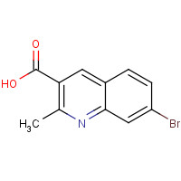 610277-19-5 7-bromo-2-methylquinoline-3-carboxylic acid chemical structure