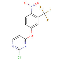 853299-27-1 2-chloro-4-[4-nitro-3-(trifluoromethyl)phenoxy]pyrimidine chemical structure