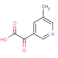 1227406-70-3 2-(5-methylpyridin-3-yl)-2-oxoacetic acid chemical structure