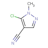 111493-52-8 5-chloro-1-methylpyrazole-4-carbonitrile chemical structure