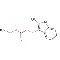 93187-78-1 ethyl 2-[(2-methyl-1H-indol-3-yl)sulfanyl]acetate chemical structure