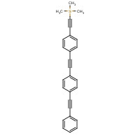 518342-75-1 trimethyl-[2-[4-[2-[4-(2-phenylethynyl)phenyl]ethynyl]phenyl]ethynyl]silane chemical structure