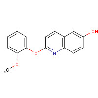 623147-04-6 2-(2-methoxyphenoxy)quinolin-6-ol chemical structure