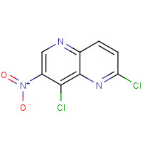 1366050-48-7 2,8-dichloro-7-nitro-1,5-naphthyridine chemical structure