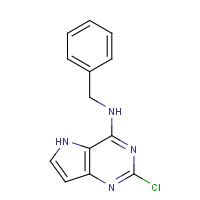 63200-55-5 N-benzyl-2-chloro-5H-pyrrolo[3,2-d]pyrimidin-4-amine chemical structure