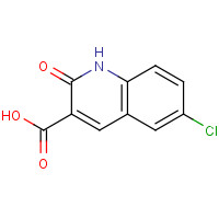 86209-35-0 6-chloro-2-oxo-1H-quinoline-3-carboxylic acid chemical structure