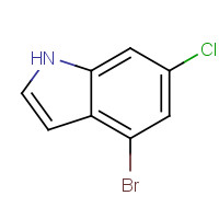 885519-23-3 4-bromo-6-chloro-1H-indole chemical structure