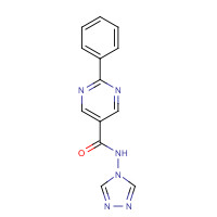 1068968-64-8 2-phenyl-N-(1,2,4-triazol-4-yl)pyrimidine-5-carboxamide chemical structure