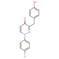 1314388-76-5 1-(4-chlorophenyl)-3-[(4-hydroxyphenyl)methyl]pyridazin-4-one chemical structure