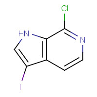 1190314-63-6 7-chloro-3-iodo-1H-pyrrolo[2,3-c]pyridine chemical structure