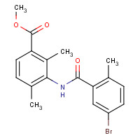 1529760-86-8 methyl 3-[(5-bromo-2-methylbenzoyl)amino]-2,4-dimethylbenzoate chemical structure