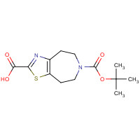 1268522-30-0 6-[(2-methylpropan-2-yl)oxycarbonyl]-4,5,7,8-tetrahydro-[1,3]thiazolo[4,5-d]azepine-2-carboxylic acid chemical structure